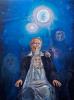 Artist and Ectoplasmic Ingres (50"X38" oil on linen) 2010